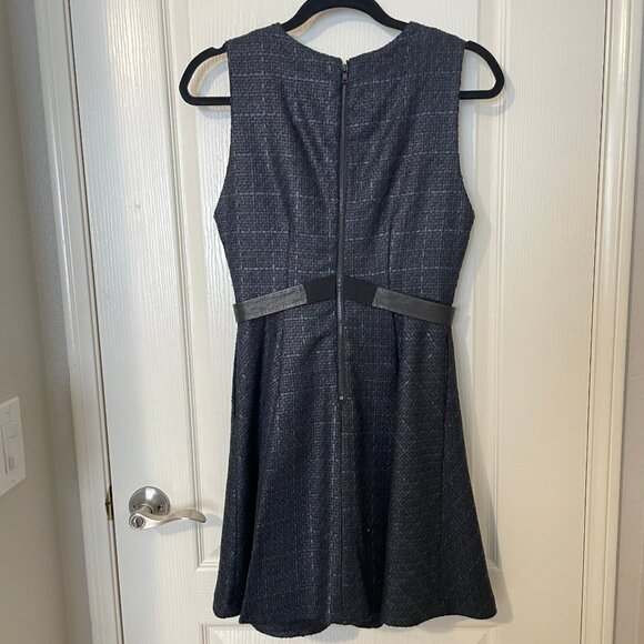 Alice + Olivia Navy Tweed Dress 2 - Picture 2 of 9